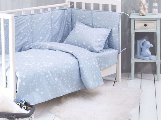 Πάπλωμα Βρεφικό Estella Baby Light Blue Ρυθμός 110x150cm 100% Βαμβάκι
