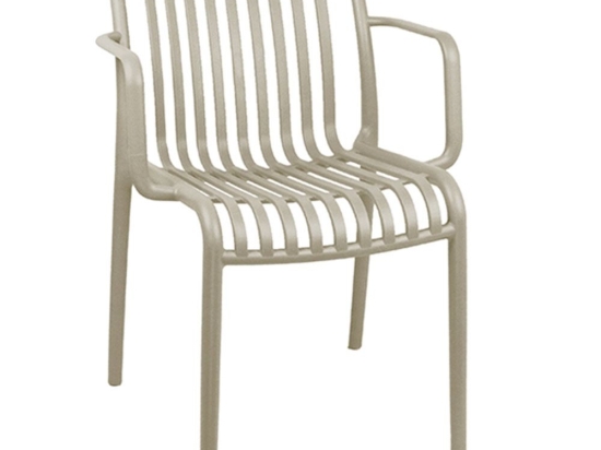 Πολυθρόνα Parma-S 21.0056.1 55x56x79cm Beige-Grey Zita Plus