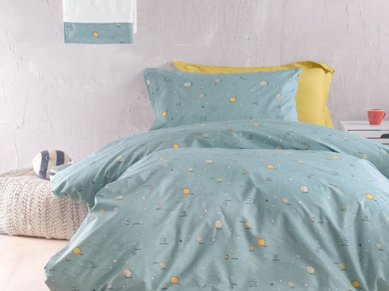 Κουβερλί Venus (Σετ 2τμχ) Green Ρυθμός Ημίδιπλο 160x240cm 100% Βαμβάκι