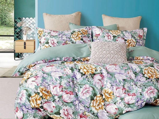 Κουβερλί Ankita (Σετ 3τμχ) Multi Ρυθμός Υπέρδιπλo 220x240cm 100% Βαμβακοσατέν