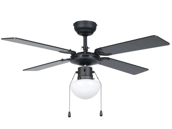 Ανεμιστήρας Οροφής Με Φως Fortaleza 35122 Φ106,6x42cm E27 IP20 Black Eglo Διάμετρος 106,6cm