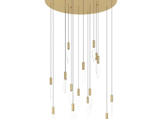 Φωτιστικό Οροφής Mirador 390361 78x220cm Led 3000K Gold Eglo