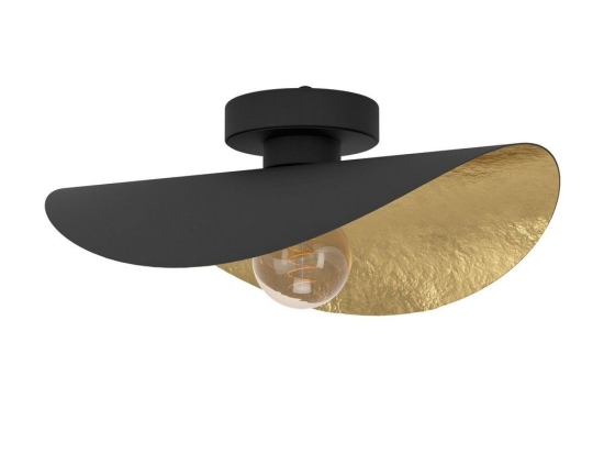 Φωτιστικό Οροφής - Πλαφονιέρα Saceda 390391 Ε27 41x34x16cm Black-Gold Eglo