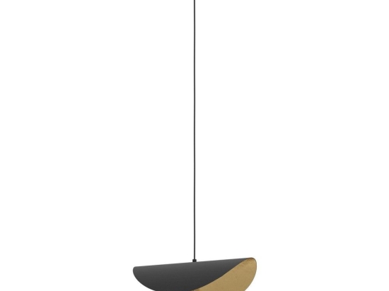 Φωτιστικό Οροφής Κρεμαστό Saceda 390392 Ε27 41x28x150cm Black-Gold Eglo