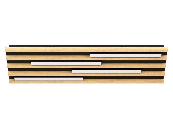 Φωτιστικό Οροφής - Πλαφονιέρα Marreira 390428 4xLed 78x22cm Natural-Black Eglo