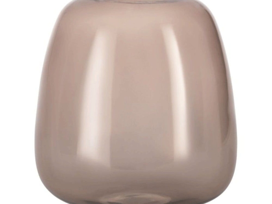 Βάζο Γυάλινο Delnite 421082 Φ23x24,5cm Brown Eglo Γυαλί