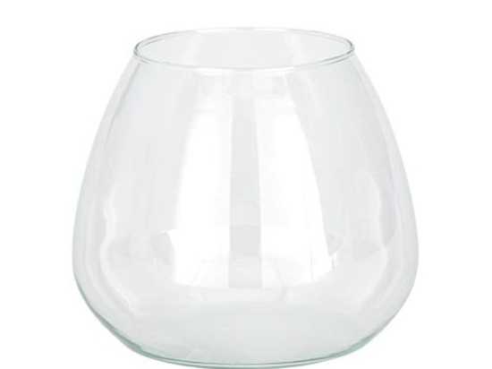 Βάζο Γυάλινο Delnite 421088 Φ16x15cm Clear Eglo Γυαλί