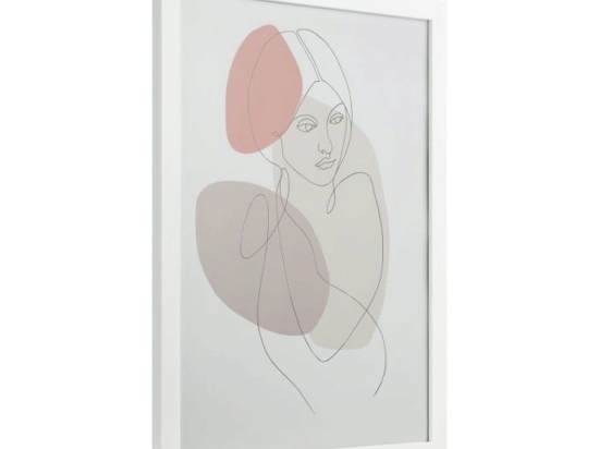 Κάδρο Γυναίκα Roberval 423027 32,5x45cm White Eglo Κάθετοι
