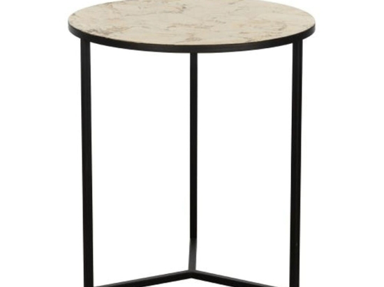 Τραπεζάκι Βοηθητικό Towada 424007 Φ48x55,5cm Black-Gold Eglo