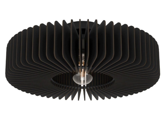 Φωτιστικό Οροφής - Πλαφονιέρα Palombaia 900831 50x17,5cm 1xE27 IP20 Black Eglo