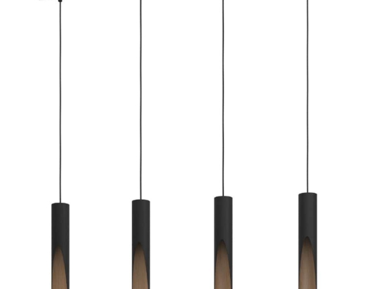 Φωτιστικό Οροφής - Ράγα Barbotto 900875 92,5x6x110cm 1xGU10 IP20 Black-Brown Eglo Eglo