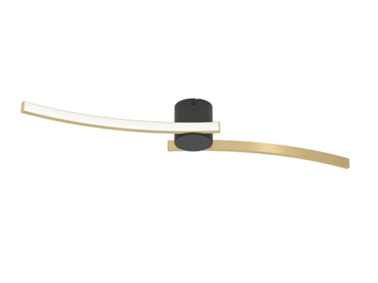 Φωτιστικό Οροφής - Πλαφονιέρα Aieta 901215 72x13x8cm Led Gold-Black Eglo