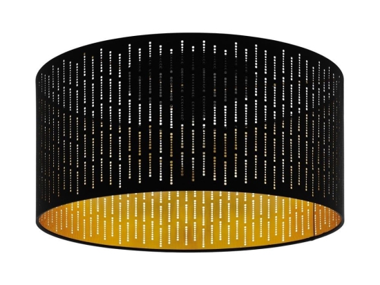 Φωτιστικό Οροφής Πλαφονιέρα Varillas 98311 Black-Gold Eglo Μέταλλο,Ύφασμα