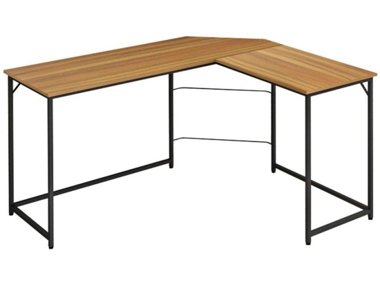 Γραφείο Impetus 230-000036 Δεξιά Γωνία 150x120x75cm Walnut-Black