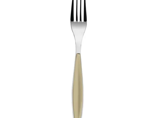 Πιρούνι Φαγητού Feeling 18/10 23000239 Ανοξείδωτο Beige Guzzini Ατσάλι,Abs