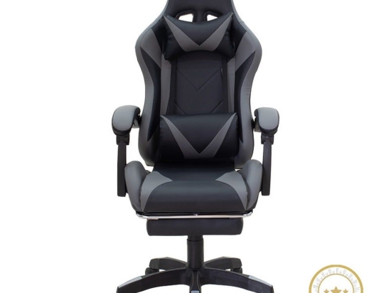 Καρέκλα Γραφείου Moza Gaming Με Υποπόδιο  61x57x125/135cm Black-Grey