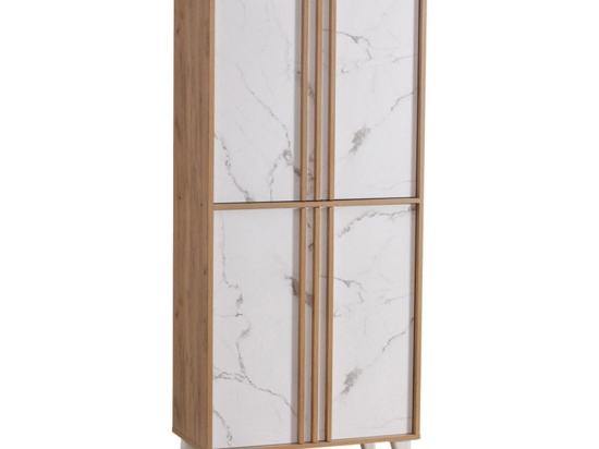 Παπουτσοθήκη - Ντουλάπι Yamka 249-000055 74x38x174cm Oak