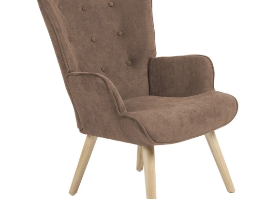 Πολυθρόνα - Μπερζέρα Fluffy 255-000002 75x69x96cm Natural-Brown