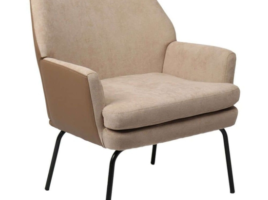 Πολυθρόνα Kieran 255-000043 77x69x82,5cm Brown-Black