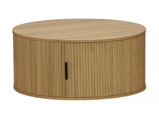 Τραπέζι Σαλονιού Scandi 260-000009 Φ80x35,5cm Natural