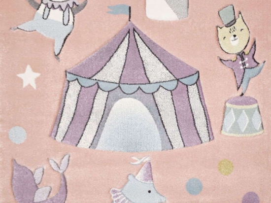 Χαλί Παιδικό Diamond 34172-55 Pink Merinos 160X230cm