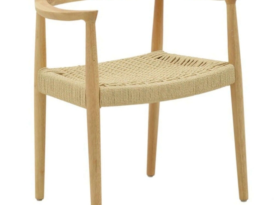 Πολυθρόνα Juvan 263-000024 64x53x77cm Natural Rattan,Ξύλο