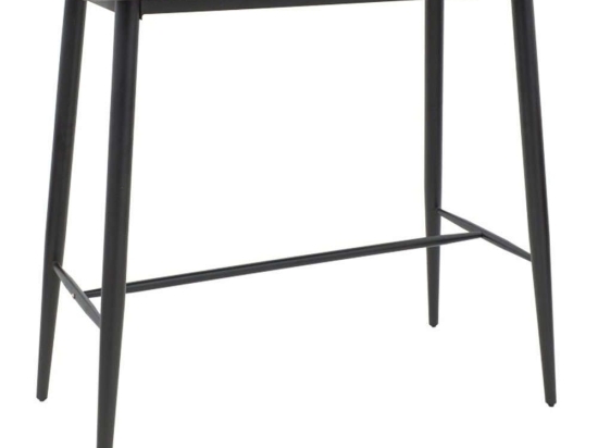 Τραπέζι Μπαρ Senso 273-000014 120x60x103cm Grey-Black Mdf,Μέταλλο