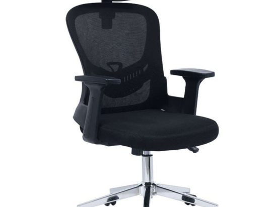Καρέκλα Γραφείου Διευθυντή Ignatius 275-000006 62x63x110/120cm Black