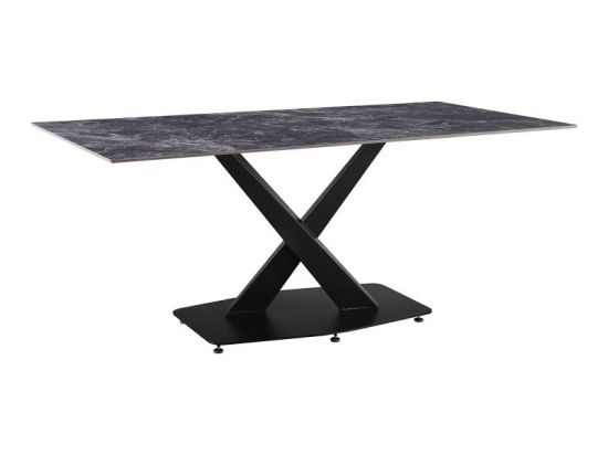 Τραπέζι Tafel 278-000018 Sintered Stone 180x90x76cm Black Marble