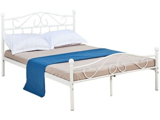 Κρεβάτι Yorick (Για Στρώμα 150x200cm) 285-000008 200x150x99cm White Διπλό