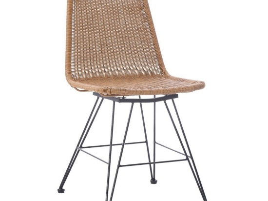 Καρέκλα Pamela 286-000015 44x58x82cm Natural