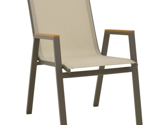 Πολυθρόνα Azelie 288-000026 56x75x88cm Beige-Anthracite