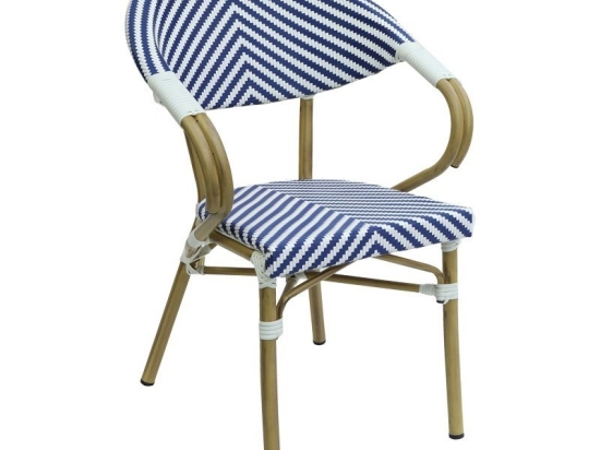 Πολυθρόνα Isaia 289-000015 57x57x83cm Blue-White
