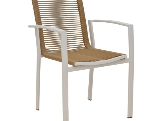Πολυθρόνα Jonian 289-000017 57x63x83cm Natural-White
