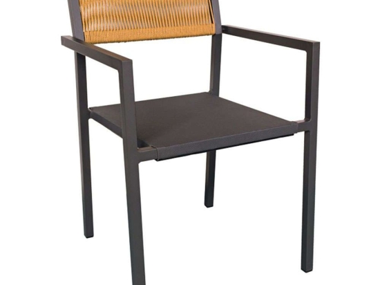 Πολυθρόνα Savor 291-000018 55x58x63cm Anthracite-Natural