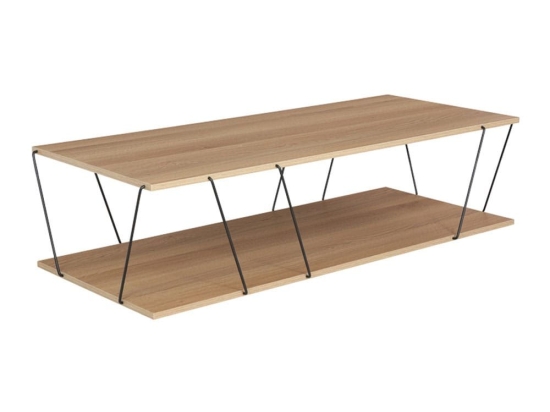 Tραπέζι Σαλονιού Tars 304-000001 120x48x30cm Oak-Black