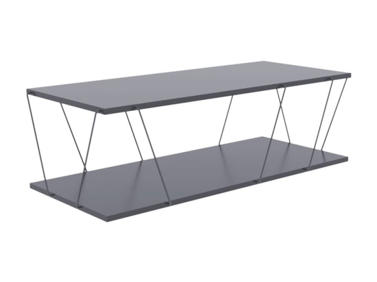 Tραπέζι Σαλονιού Tars 304-000002 120x48x30cm Grey-Black