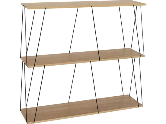 Τραπεζάκι Βοηθητικό - Ραφιέρα Tars 304-000011 80x30x69,2cm Oak-Black