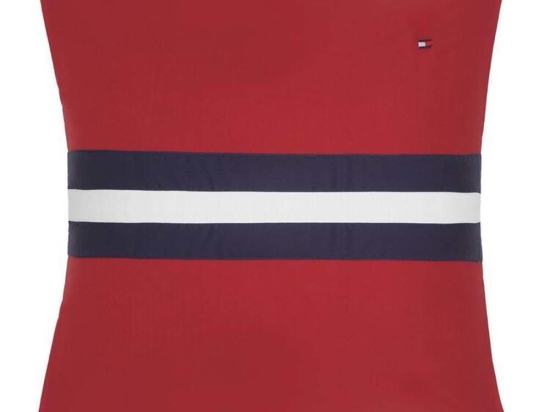 Μαξιλαροθήκη Διακοσμητική Tailor 684995 Red Tommy Hilfiger 40Χ40 100% Βαμβακερό Περκάλι
