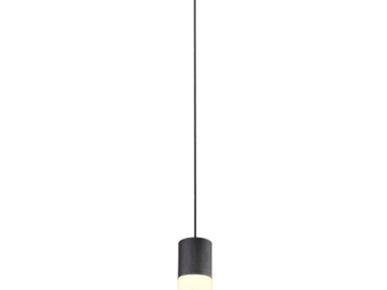 Φωτιστικό Οροφής Robin 310600101 1xE27 28W Φ10cm 150cm Black-White Trio Lighting Μέταλλο,Γυαλί