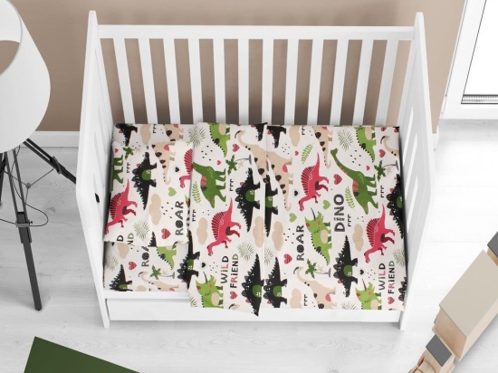 Πάπλωμα Βρεφικό Dinosaur 518 Multi DimCol 120x160cm 100% Βαμβάκι