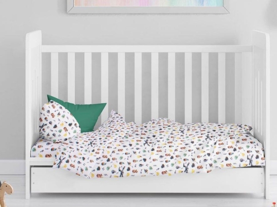 Πάπλωμα Βρεφικό Minecraft 566 White-Grey DimCol 120x160cm Βαμβάκι-Πολυέστερ
