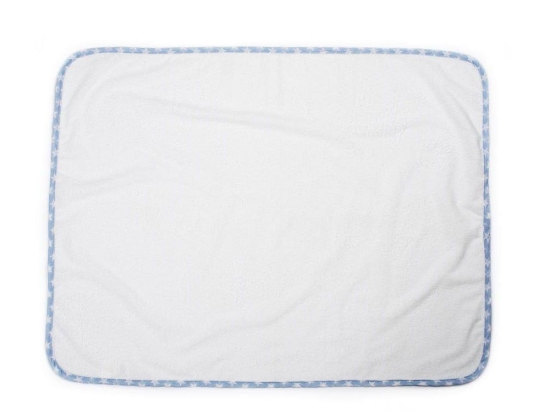 Σελτεδάκι Αδιάβροχο Stars 59 50X80 White-Ciel DimCol 50x80cm 100% Βαμβάκι