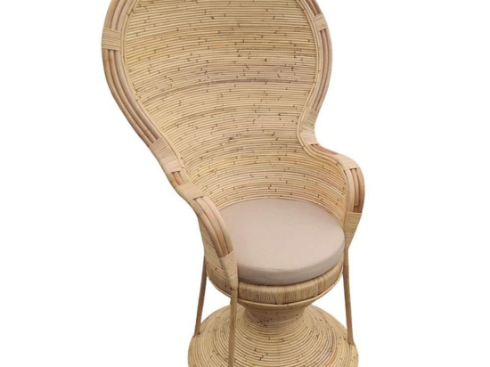 Πολυθρόνα Rea 314-000003 85x85x141cm Beige-Natural