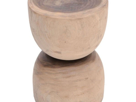 Σκαμπό Klero 315-000014 Φ30x45cm Natural