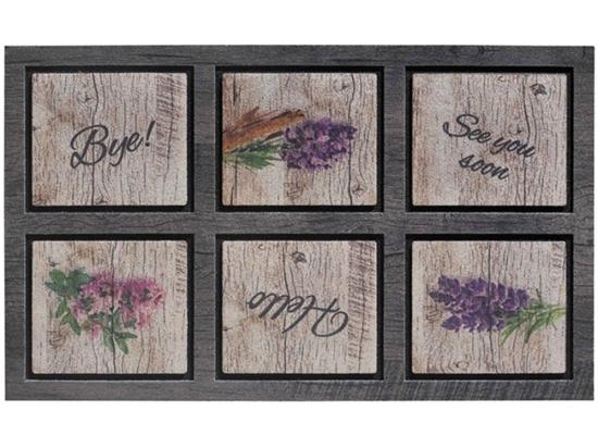 Πατάκι Εισόδου Ecomat 006 Lavender 45X75cm Brown-Lila Sdim 45X75