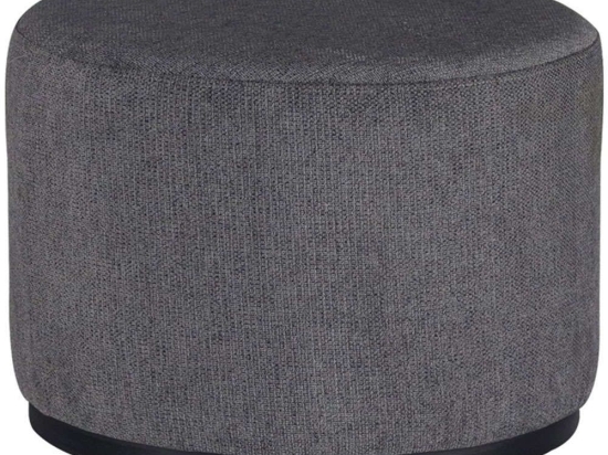 Σκαμπό Numan 320-000021 Φ60x44cm Anthracite-Black