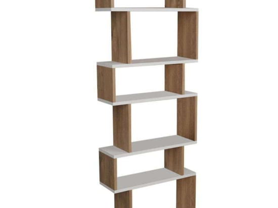 Βιβλιοθήκη Iolmi 321-000017 60x19,5x160cm Oak-White