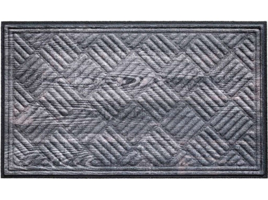 Πατάκι Εισόδου Amaron Wood 004 45x75cm Grey Sdim 45X75