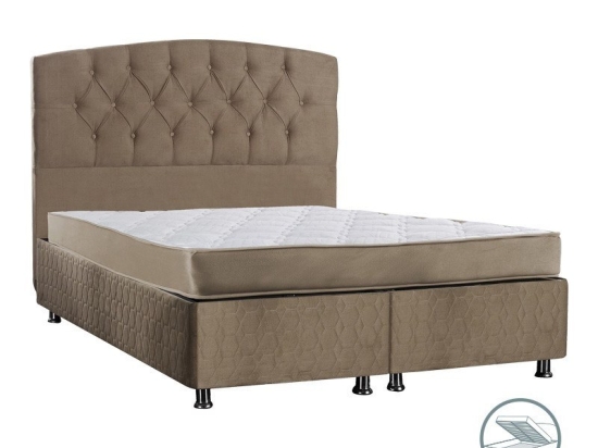 Κρεβάτι Lanse (Για Στρώμα 160x200cm) 322-000003 Με Αποθηκευτικό Χώρο 162x206x131cm Brown Διπλό